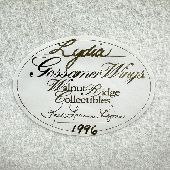 VTG Walnut Ridge Collectibles Gossamer Wings “Lydia” Angel 1996 10” Sheep Lion - Picture 10 of 13